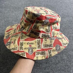 Coors Hat Bucket small Size Multicolor Beer Label Print Mens Casual Promo